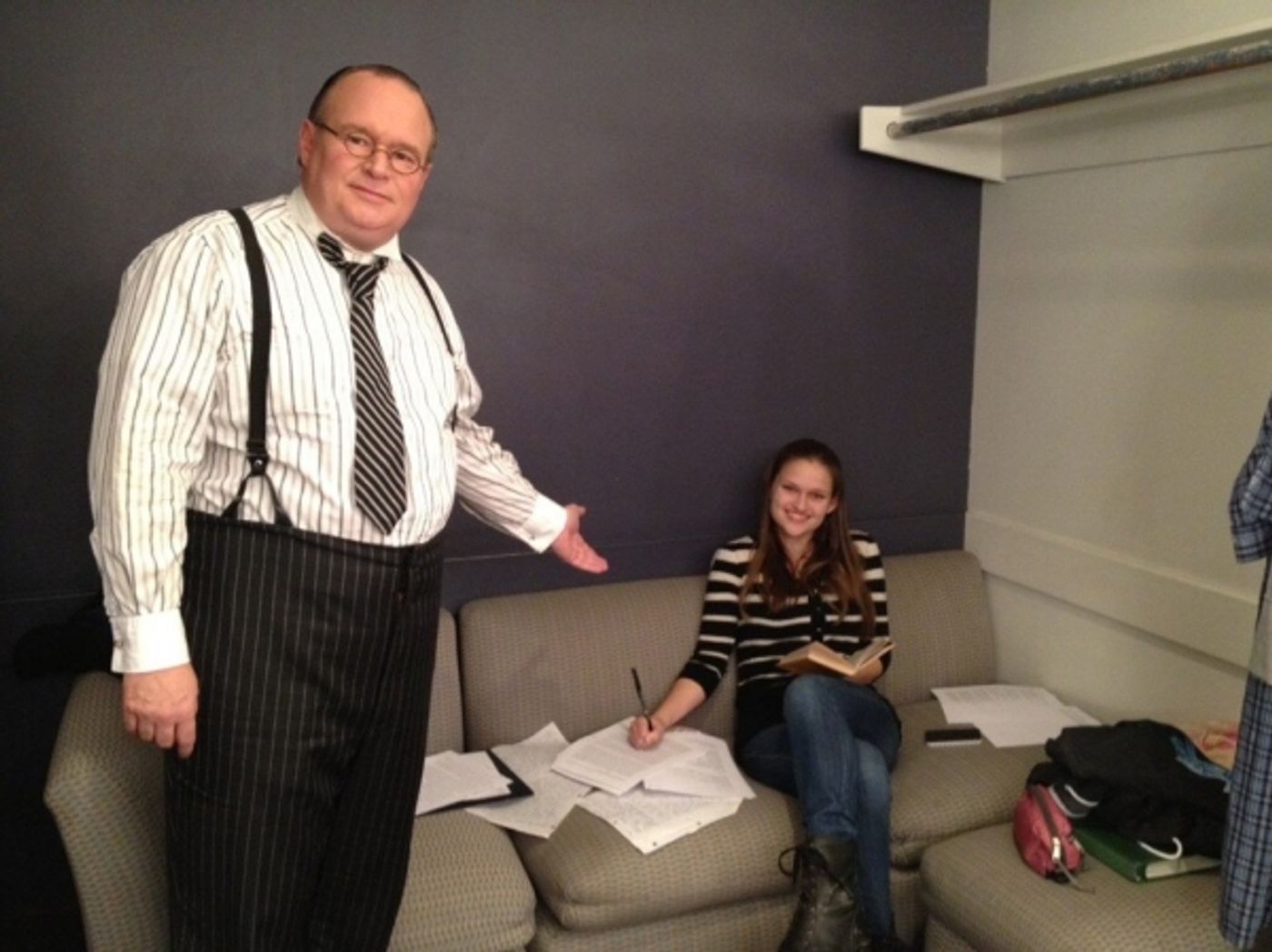 Photo Flash: Saturday Intermission Pics, Feb 23, Part 2 - LES MIS Tour Preps for the Oscars, HANDS ON A HARDBODY and More!  Image