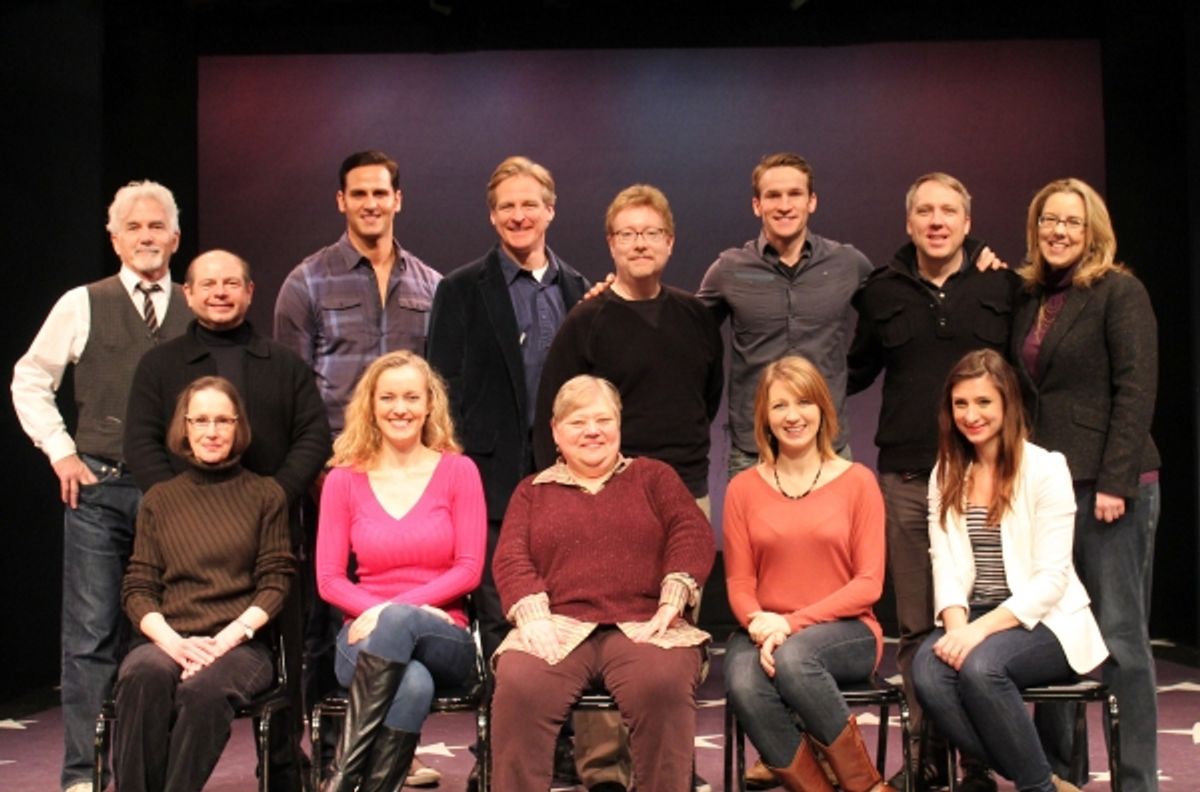 Dennis Parlato, Danny Rutigliano, Andrew Ragone, Tom Galantich, Mark Kaufmann(director), Claybourne Elder Kilty Reidy, Beth Falcone (music director), Julie Kotarides, Sara Jean Ford, Mary Stout, Jennifer Evans and Susan Bloomaert at 