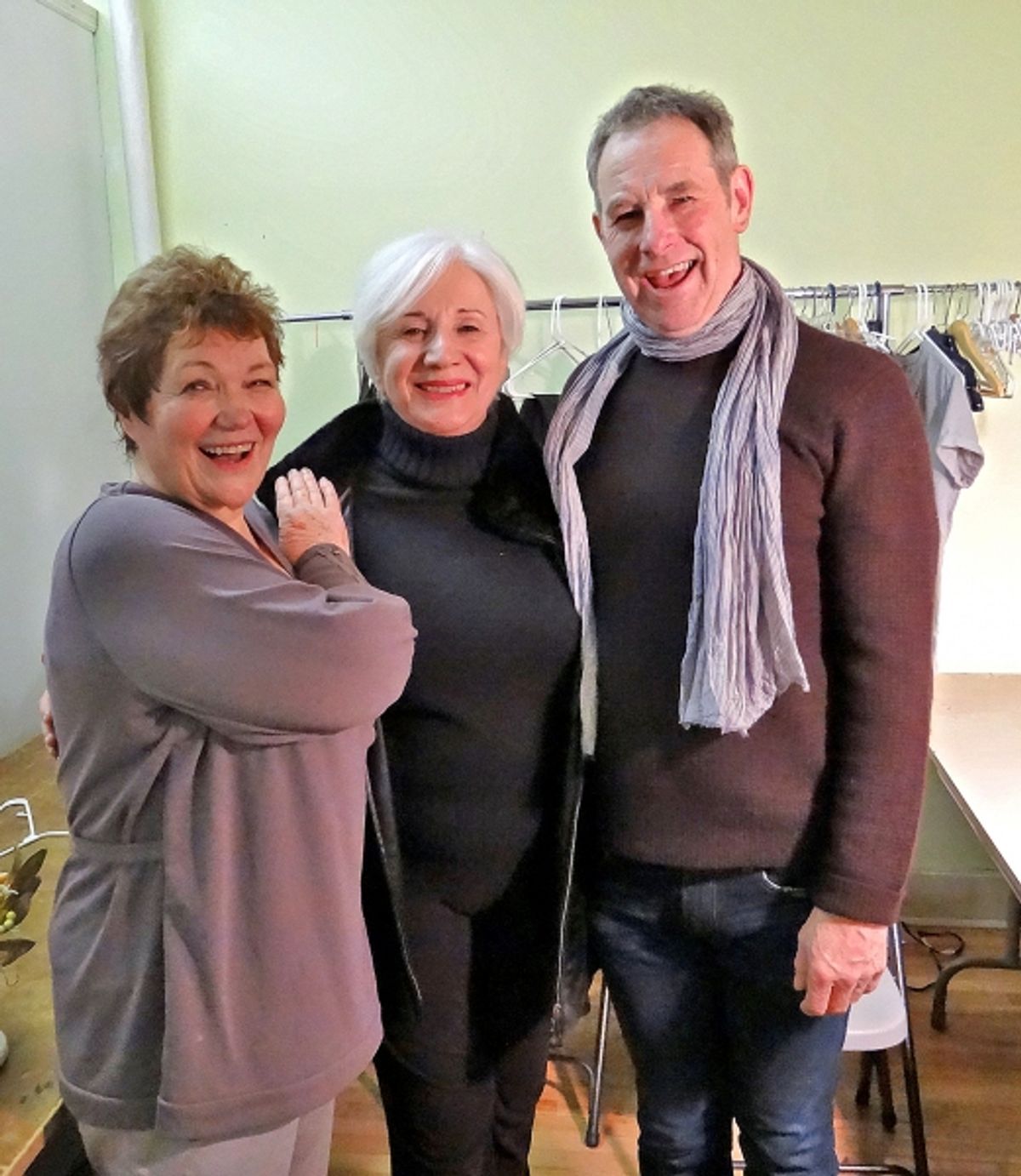 Tina Packer, Olympia Dukakis and Nigel Gore at 'Women of Will' at The Gym at Judson (243 Thompson Street at Washington Square South, NYC) at 
