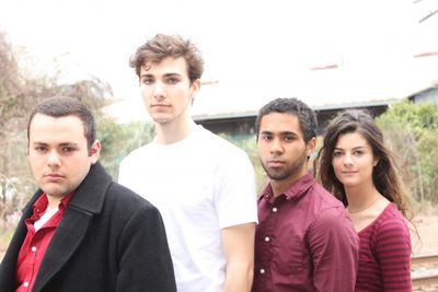 Zack Cagan, Milo Pfeffer, Michael Hogan, and Jessica Saul Photo
