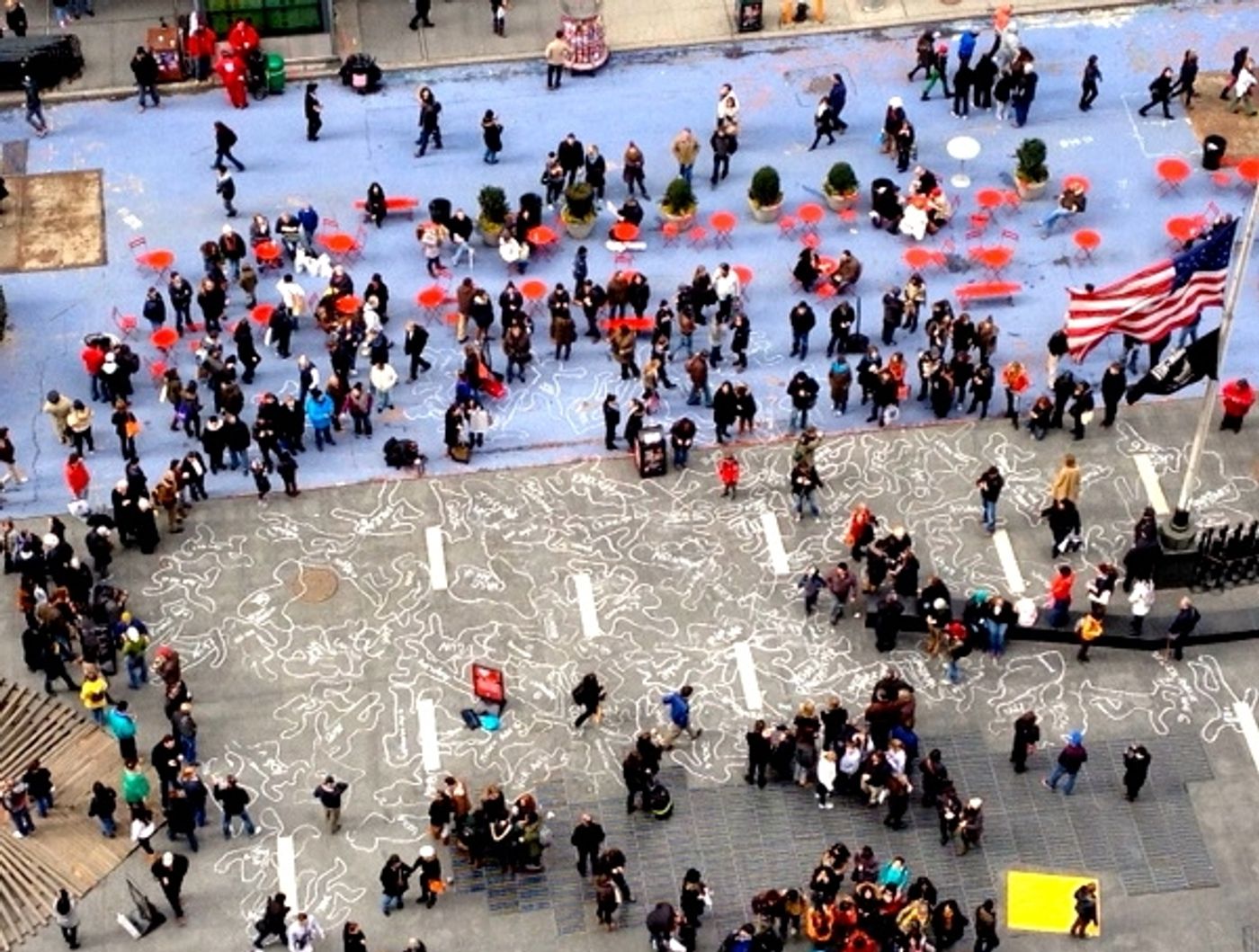 Photo Flash: ART = AMMO: Artists in Support of Gun Control Holds Flash Mob in Times Square Photo Flash: ART = AMMO: Artists in Support of Gun Control Holds Flash Mob in Times Square Image