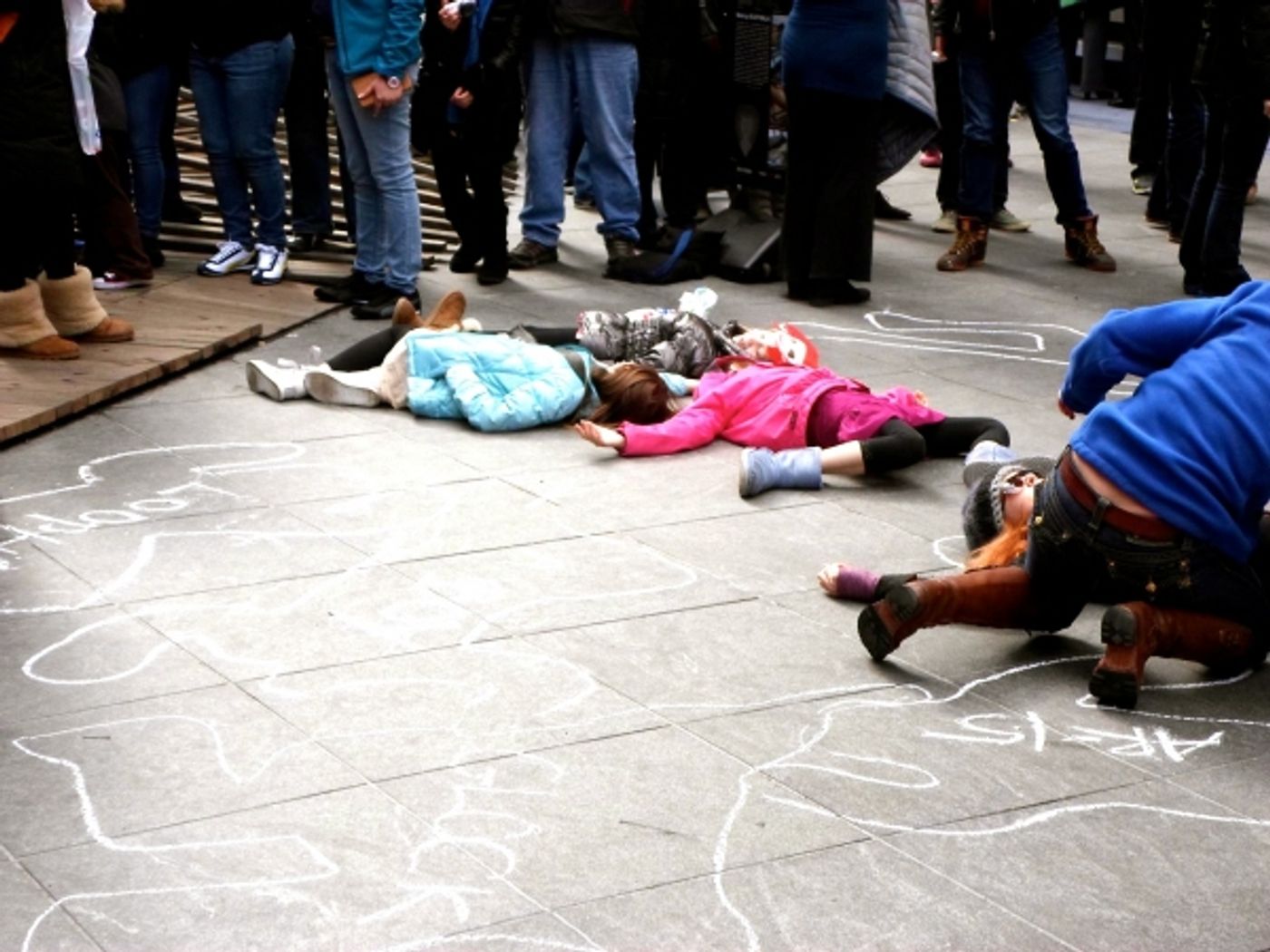 Photo Flash: ART = AMMO: Artists in Support of Gun Control Holds Flash Mob in Times Square Photo Flash: ART = AMMO: Artists in Support of Gun Control Holds Flash Mob in Times Square Image