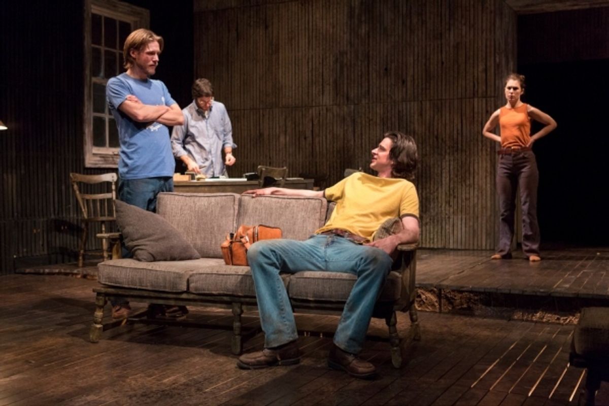 Zachary Booth as Dr. Dan Loggins, David Conrad as Professor August Howe, Will Rogers and Chad Jasker and Janie Brookshire as Cynthia Howe at 