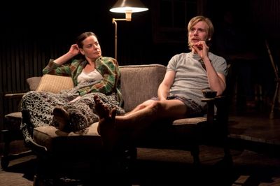 Danielle Skraastad as D.K. (Delia) Eriksen and Zachary Booth as Dr. Dan Loggins Photo