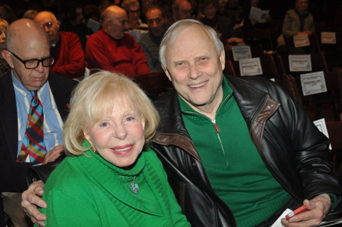 Anita Jaffe (Associate Producer) and Frank Skillern (Gingold Theatrical Group Advisory Board) at 