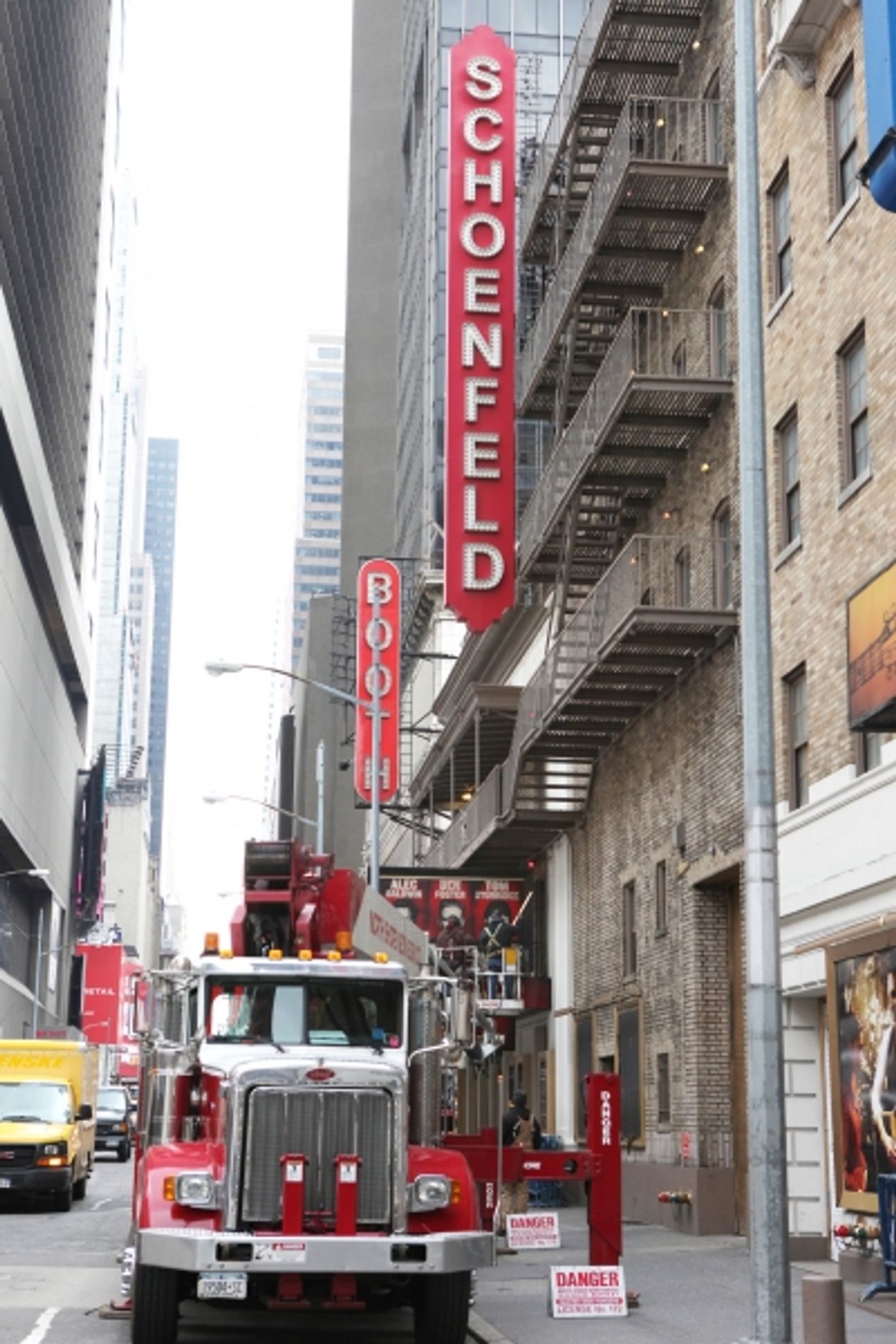 Exclusive Photo Coverage: Quick Switch - Ben Foster Replaces Shia LaBeouf on ORPHANS Theatre Marquee Image