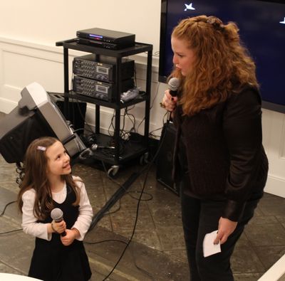 Julie James with a Broadway Fan Photo