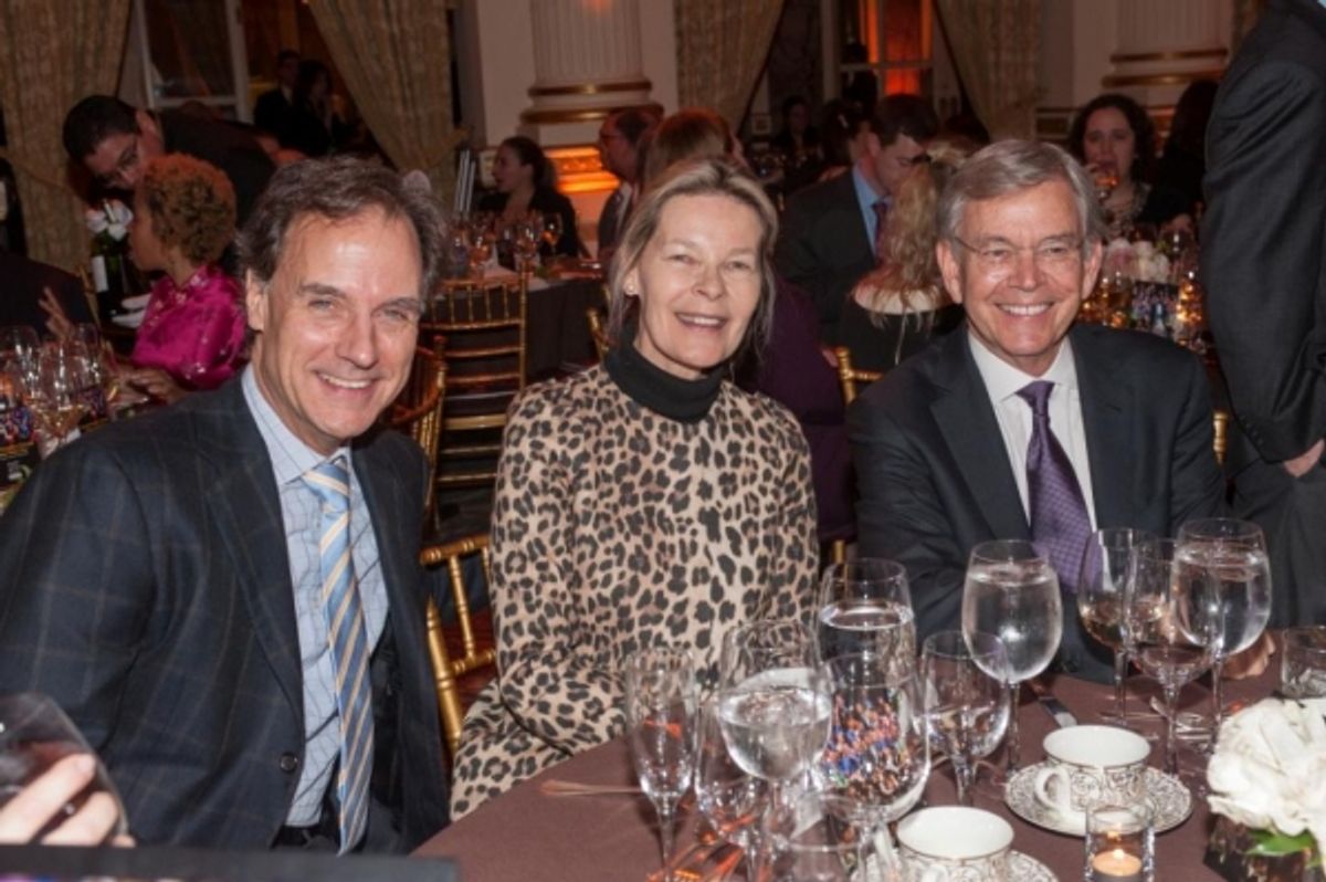 Skip Paul (right) with Greg and Mona Arnold at 