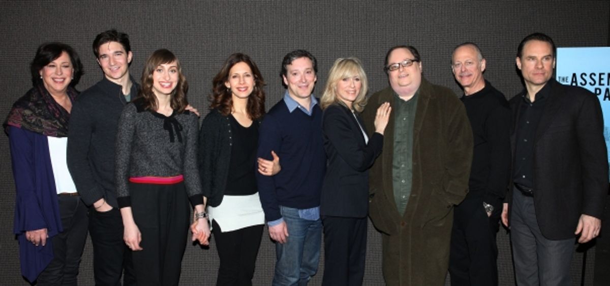 Lynne Meadow, Jake Silbermann, Lauren Blumenfeld, Jessica Hecht, Jeremy Shamos, Judith Light, Richard Greenberg, Mark Blum, Jonathan Walker at 