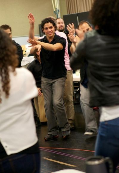 Adam Jacobs, playing Diego da la Vega/Zorro, on the first day of rehearsals. Photo