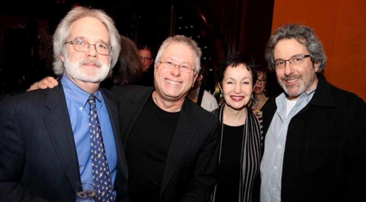 John Weidman, Alan Menken, Lynn Ahrens, Warren Leight at 