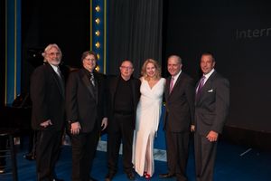 Auctioneer Jeff Cadorette, Board Chair Perry Ecksel, Artistic Director Jesse Cline, G Photo