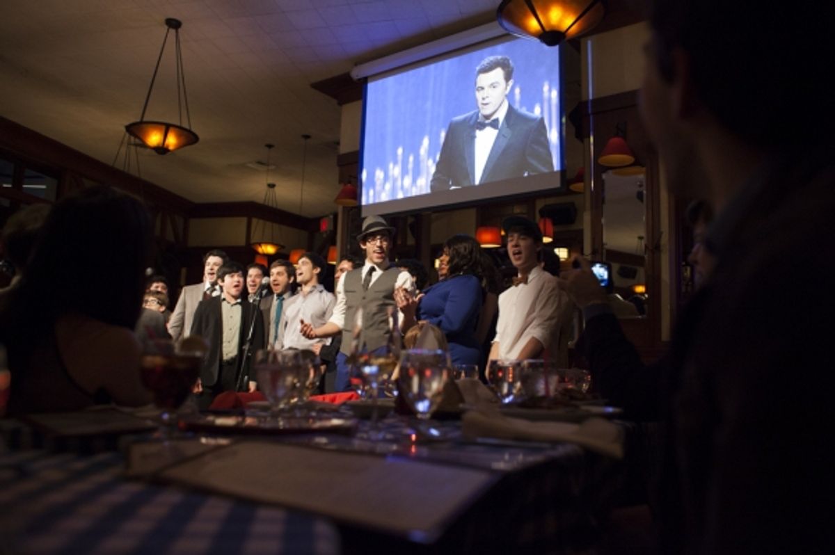  Corey Cott and the cast of DisneyÃ¢â‚¬â„¢s Newsie at 