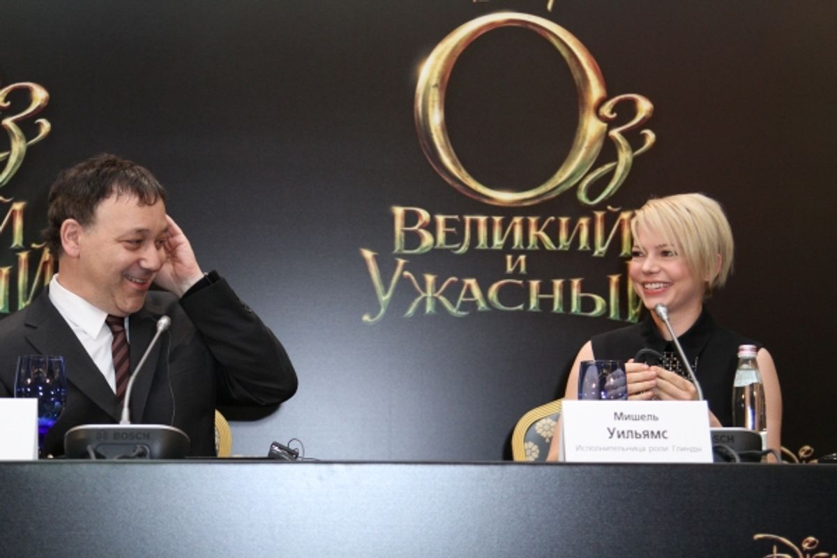 Sam Raimi and Michelle Williams
