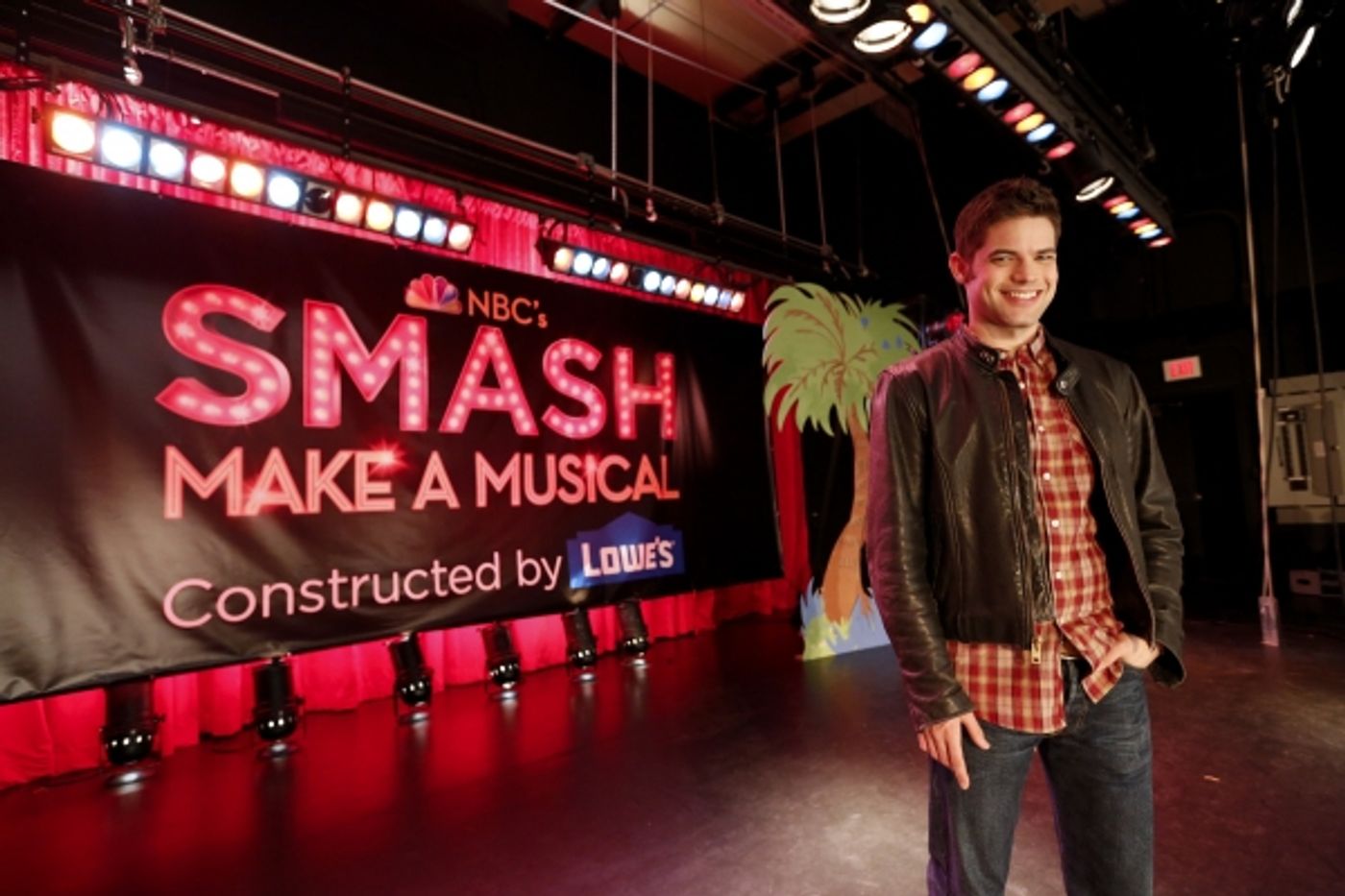 Photo Flash: SMASH Star Jeremy Jordan Joins the MAKE A MUSICAL Program to Rebuild East Rockaway High School's Stage  Image