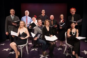 (Standing) Kilty Reidy, Dennis Parlato, Mary Stout, Andrew Ragone, Danny Rutigliano, Susan Blommaert and Tom Galantich. (Seated) Jennifer Evans, Claybourne Elder, Sara Jean Ford and Julie Kotarides @ BroadwayWorld (Standing) Kilty Reidy, Dennis Parlato, Mary Stout, Andrew Ragone, Danny Rutigliano, Photo