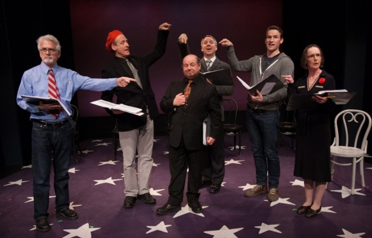 Dennis Parlato, Tom Galantich, Danny Rutigliano, Kilty Reidy, Claybourne Elder and Susan Blommaert at 