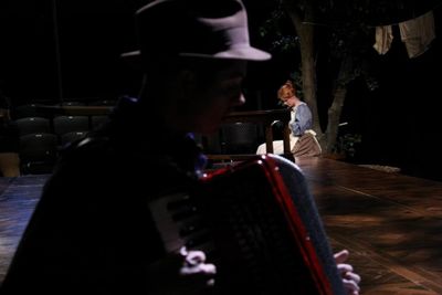 Spiff Wiegand (foreground) doubles as the musician (you'll also find him in the watch Photo