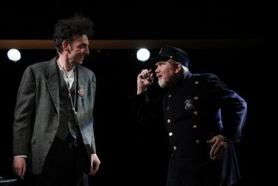 John Keating as Verges, and John Christopher Jones as Dogberry. Photo by Henry Grossm Photo
