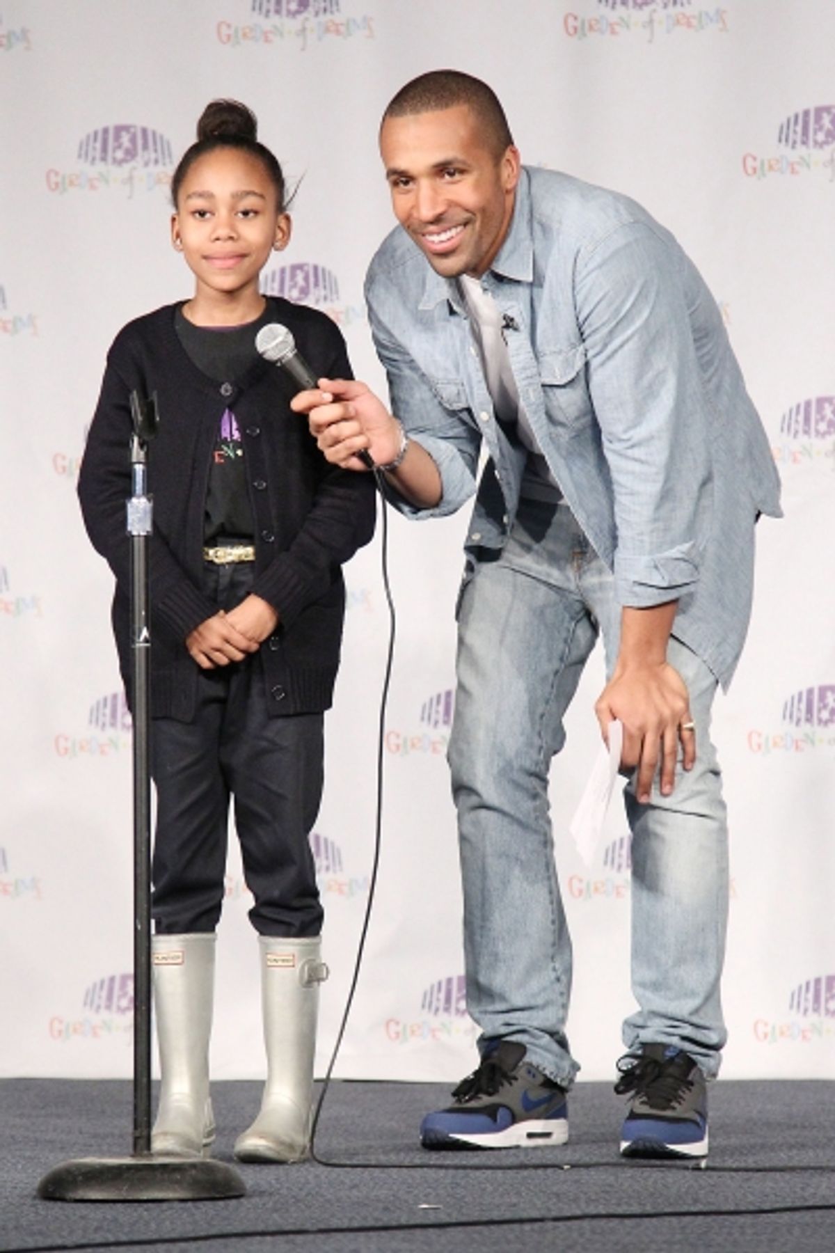 Fuse News anchor Matte Babel and 11-year-old Kianna Cotton of Garden of Dreams listen to feedback from celebrity mentors after her breathtaking performance of BeyonceÃ¢â‚¬â„¢s Ã¢â‚¬Å“HaloÃ¢â‚¬Â. at 