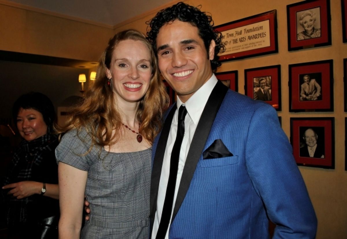 Adam Jacobs and wife, Kelly at 