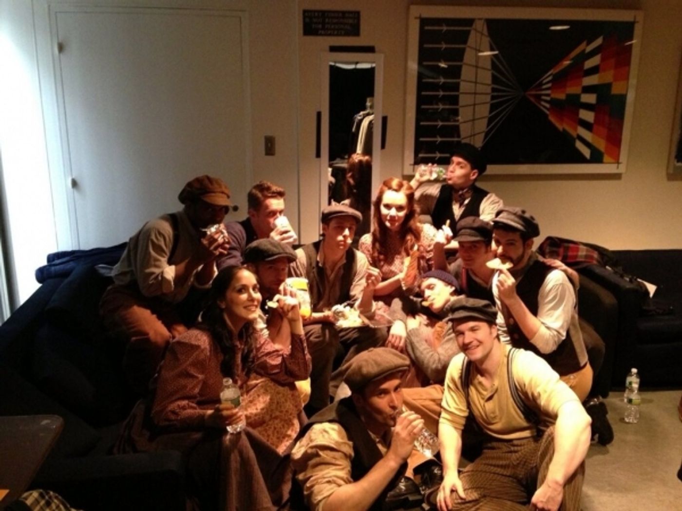 Photo Flash: Saturday Intermission Pics, March 2 - NEWSIES and BOOK OF MORMON Channel SONGS FOR A NEW WORLD and More! Image