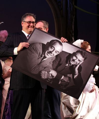 Douglas Carter Beane, Director Mark Brokaw, Laura Osnes & Company  Photo