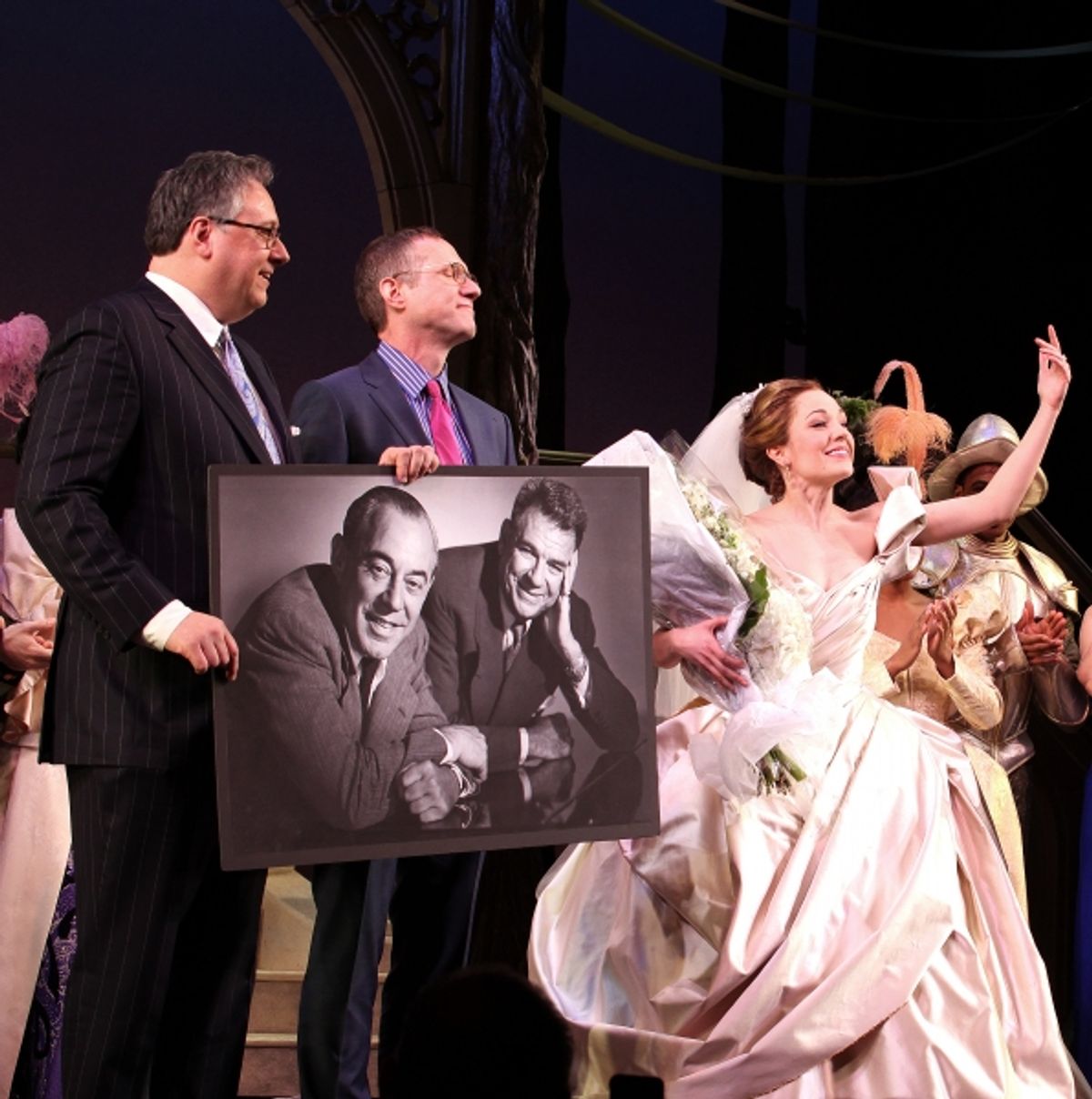 Douglas Carter Beane, Director Mark Brokaw, Laura Osnes & Company  at 
