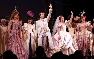 Victoria Clark, Santino Fontana, Laura Osnes, Harriet Harris & Company  Photo