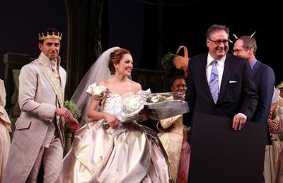 Santino Fontana, Douglas Carter Beane, Director Mark Brokaw, Laura Osnes & Company  Photo