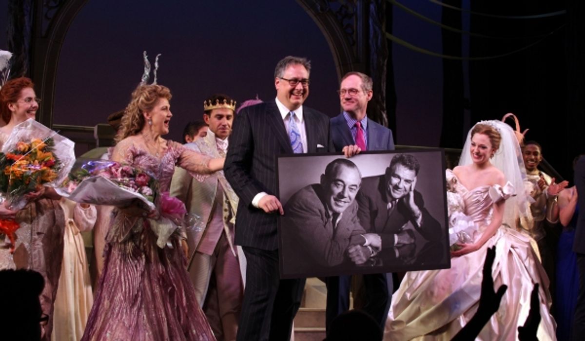 Marla Mindelle, Victoria Clark, Santino Fontana, Douglas Carter Beane, Director Mark Brokaw, Laura Osnes & Company at 