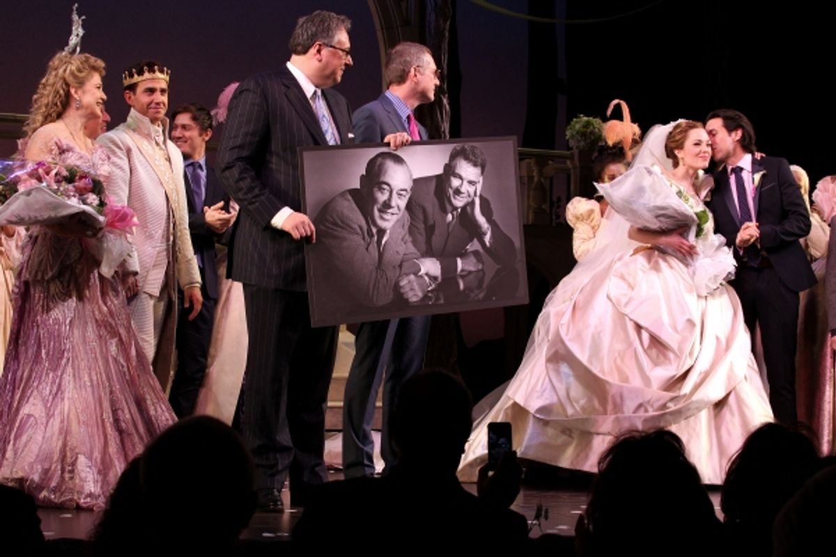 Victoria Clark, Santino Fontana, Douglas Carter Beane, Director Mark Brokaw, Laura Osnes & Company at 