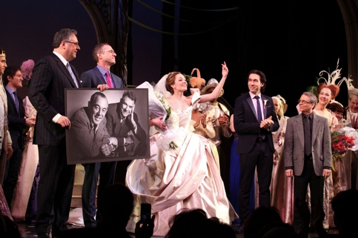 Santino Fontana, Douglas Carter Beane, Director Mark Brokaw, Laura Osnes & Company at 
