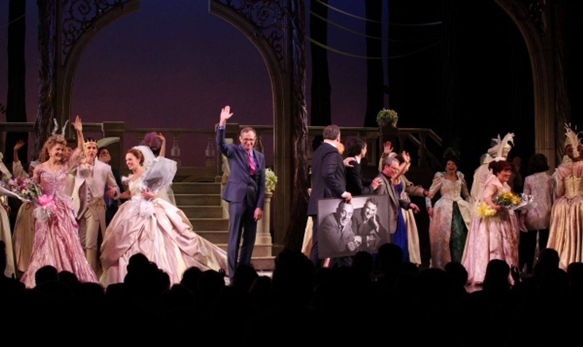 Victoria Clark, Santino Fontana, Laura Osnes, Director Mark Brokaw, Douglas Carter Beane, Josh Rhodes, Ann Harada & Company at 