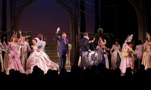 Victoria Clark, Santino Fontana, Laura Osnes, Director Mark Brokaw, Douglas Carter Beane, Josh Rhodes, Ann Harada & Company @ BroadwayWorld Victoria Clark, Santino Fontana, Laura Osnes, Director Mark Brokaw, Douglas Carter Be Photo