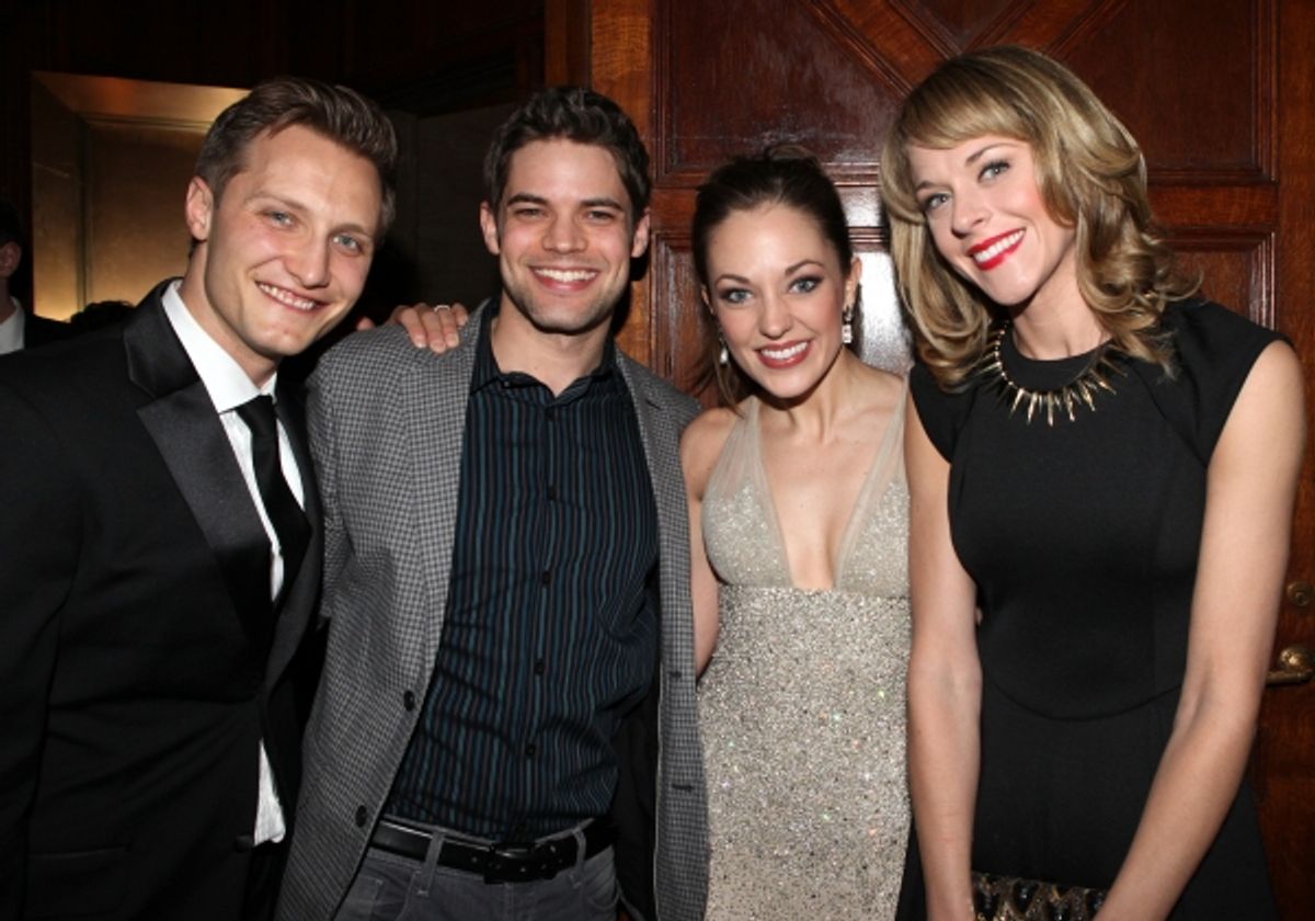 Nathan Johnson,  Jeremy Jordan, Laura Osnes & Ashley Spencer  at 