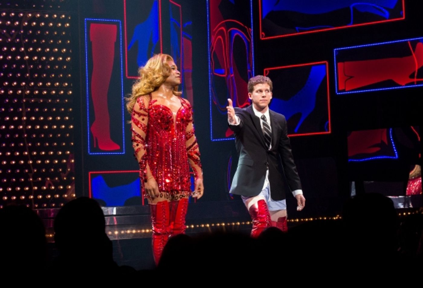 Photo Coverage: Cyndi Lauper, Harvey Fierstein Meet Fans at KINKY BOOTS Stage Door  Image