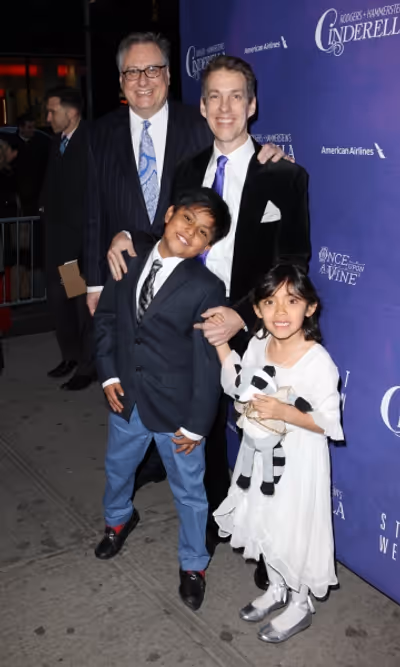 Douglas Carter Beane, Lewis Flinn, Cooper, Gabrielle Photo