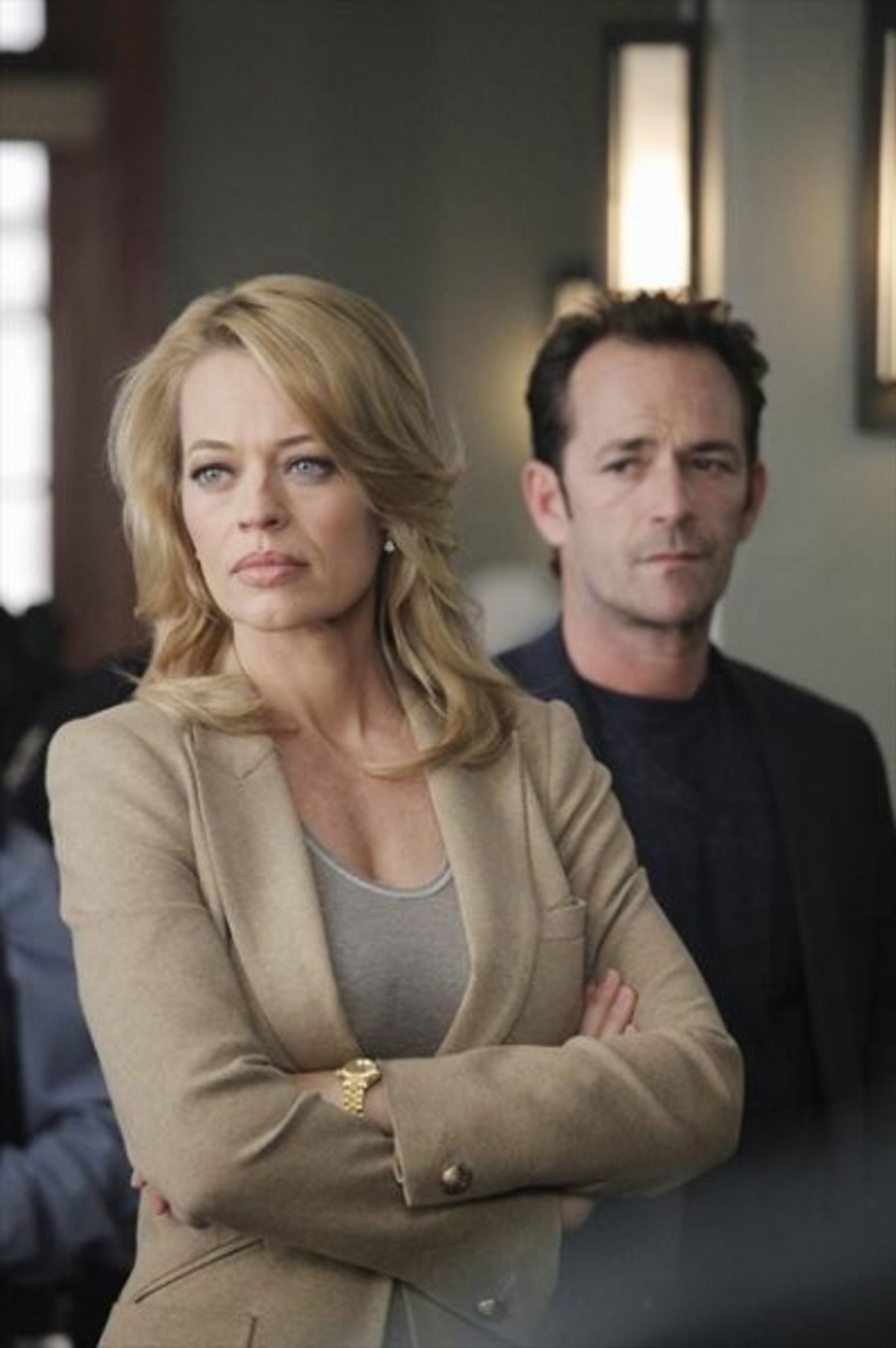 JERI RYAN, Luke Perry at 