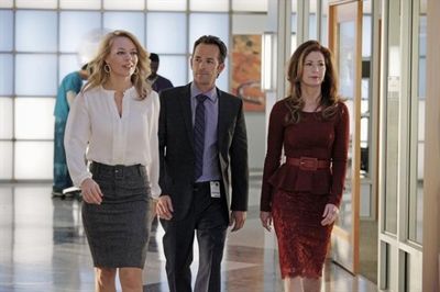 JERI RYAN, Luke Perry, Dana Delany Photo
