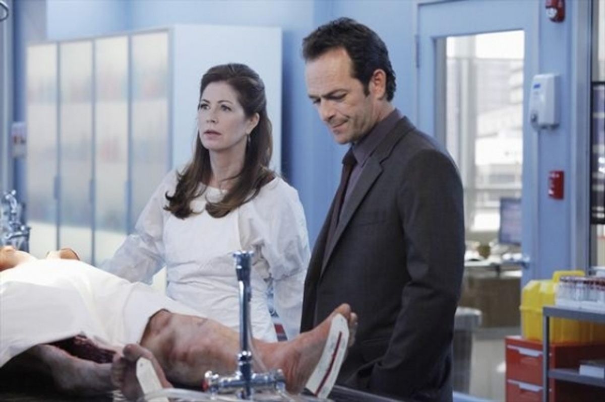 Dana Delany, Luke Perry at 