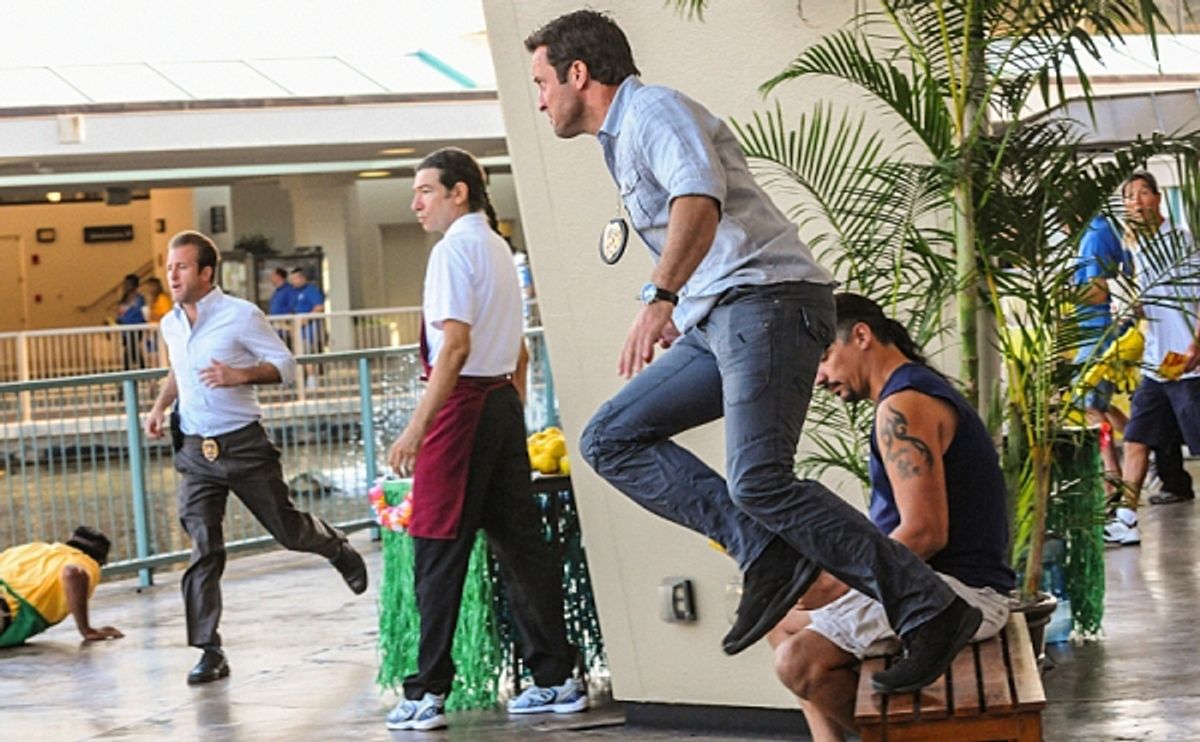 Scott Caan, Alex O'Loughlin at 