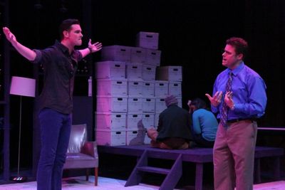 Ryan Foizey as Gabe and Jeffrey M. Wright as Dan, singing "I Am the One" Photo