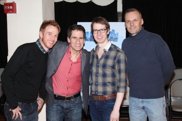 Cast of The Daring Duo:  Paul Castree, Seth Rudetsky, David Turner and William Selby Photo
