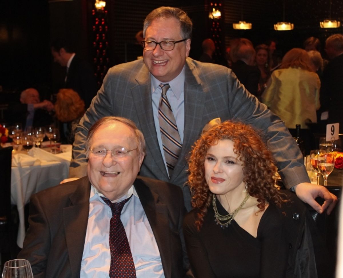Douglas Carter Beane, Philip J. Smith and Bernadette Peters at 