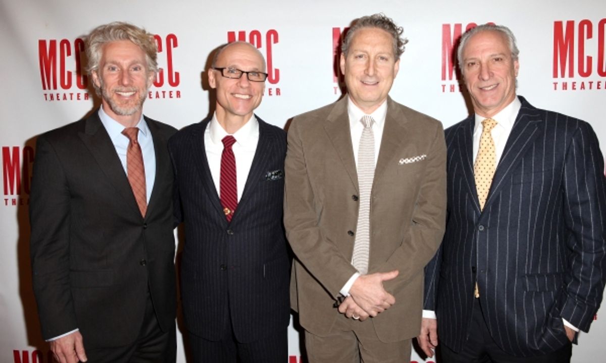 Blake West, Will Cantler, Bernie Telsey and Robert Lupone at 