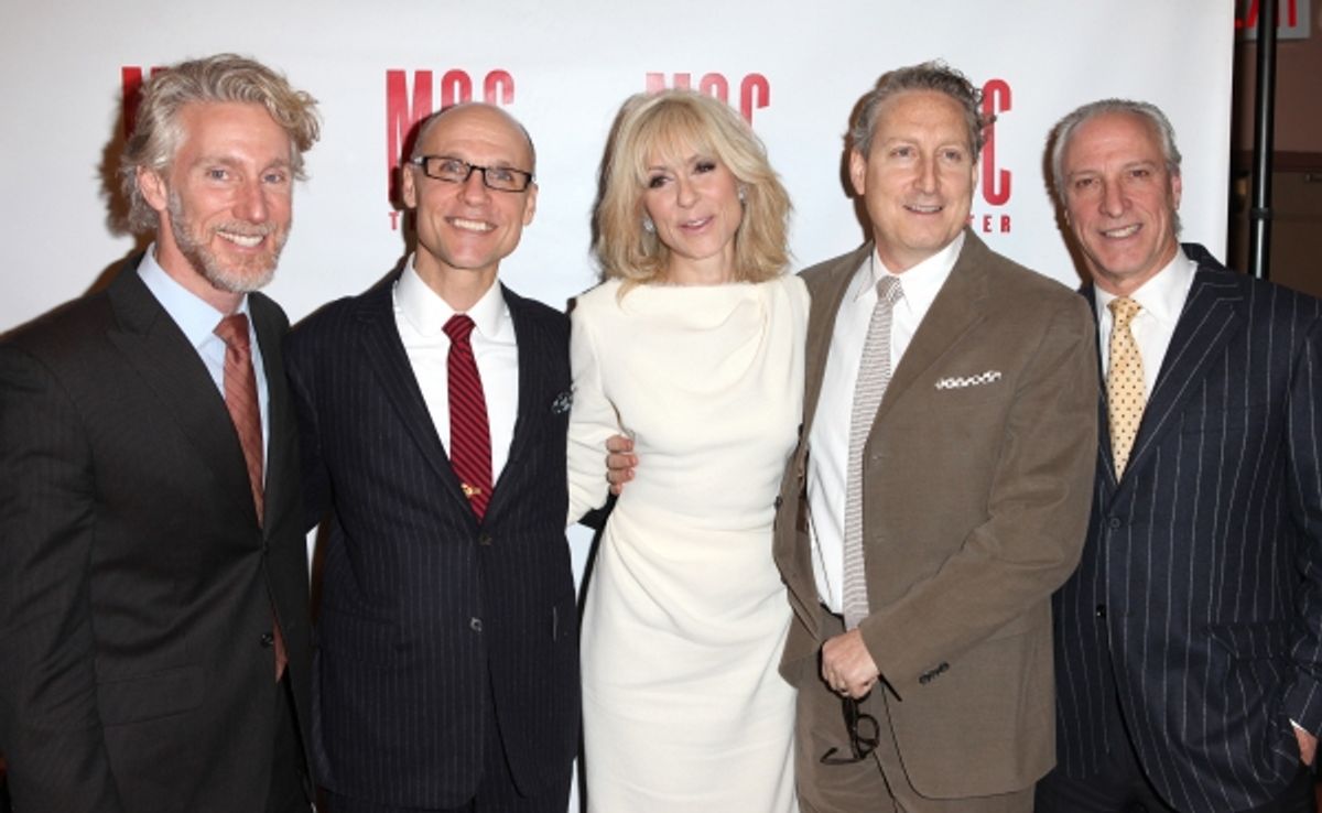 Blake West, Will Cantler, Judith Light, Bernie Telsey and Robert Lupone at 