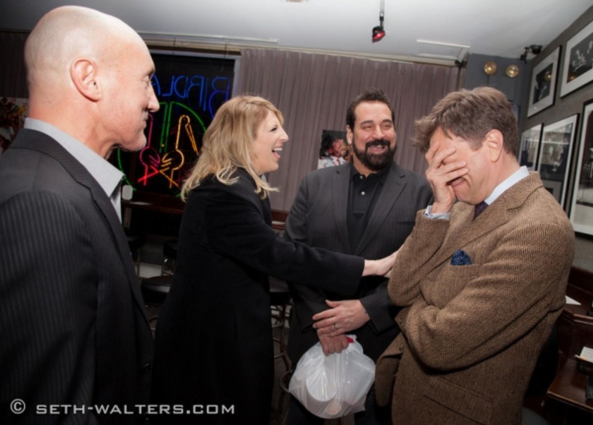 Gianni Valenti, Lisa Lampanelli, Jimmy Cannizzaro and Jim Caruso at 