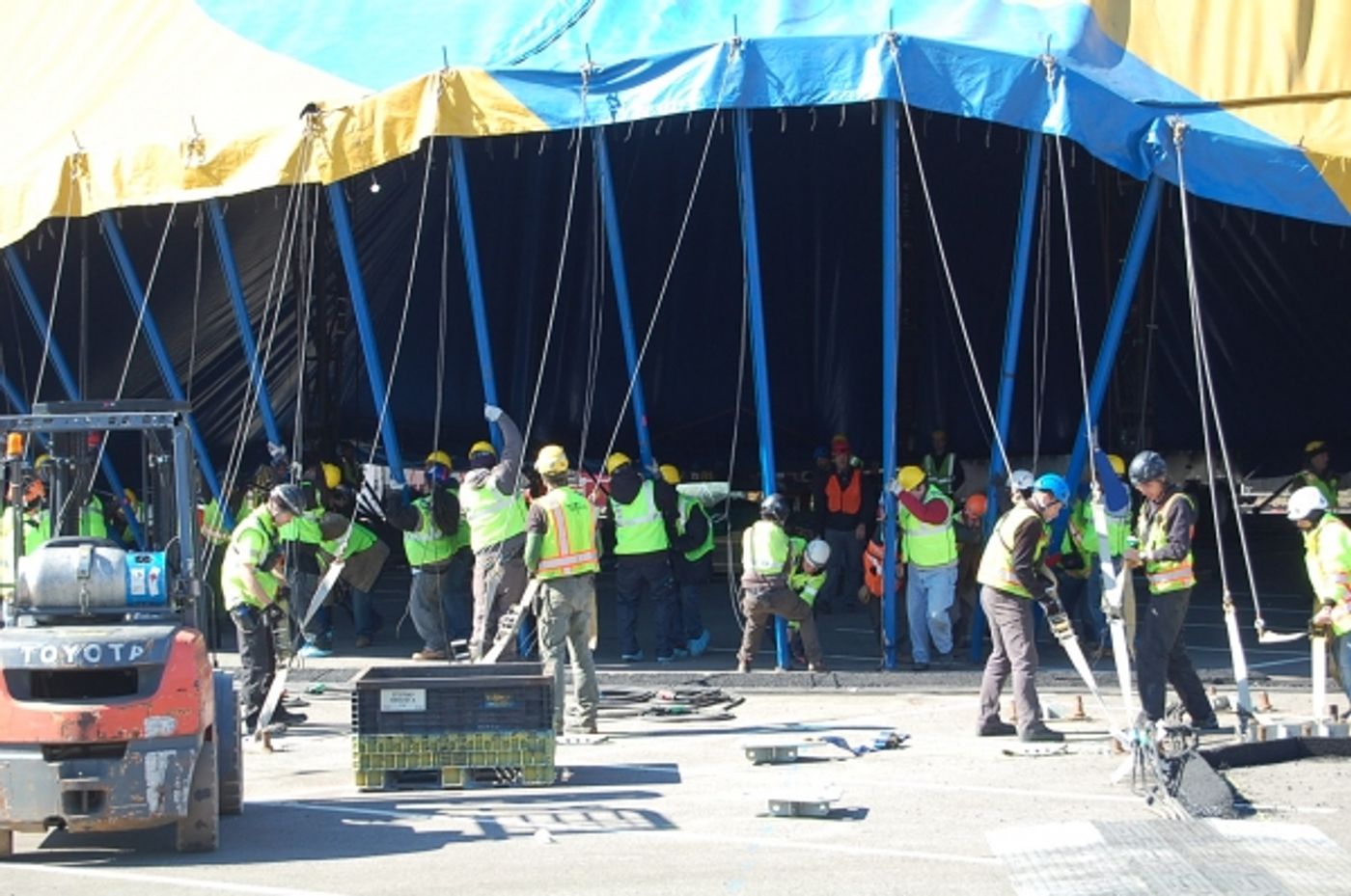Photo Flash: Cirque du Soleil Raises TOTEM Big Top at Citi Field for 3/14 Opening Photo Flash: Cirque du Soleil Raises TOTEM Big Top at Citi Field for 3/14 Opening Image