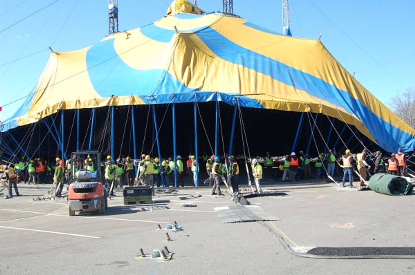 Photo Flash: Cirque du Soleil Raises TOTEM Big Top at Citi Field for 3/14 Opening Photo Flash: Cirque du Soleil Raises TOTEM Big Top at Citi Field for 3/14 Opening Image